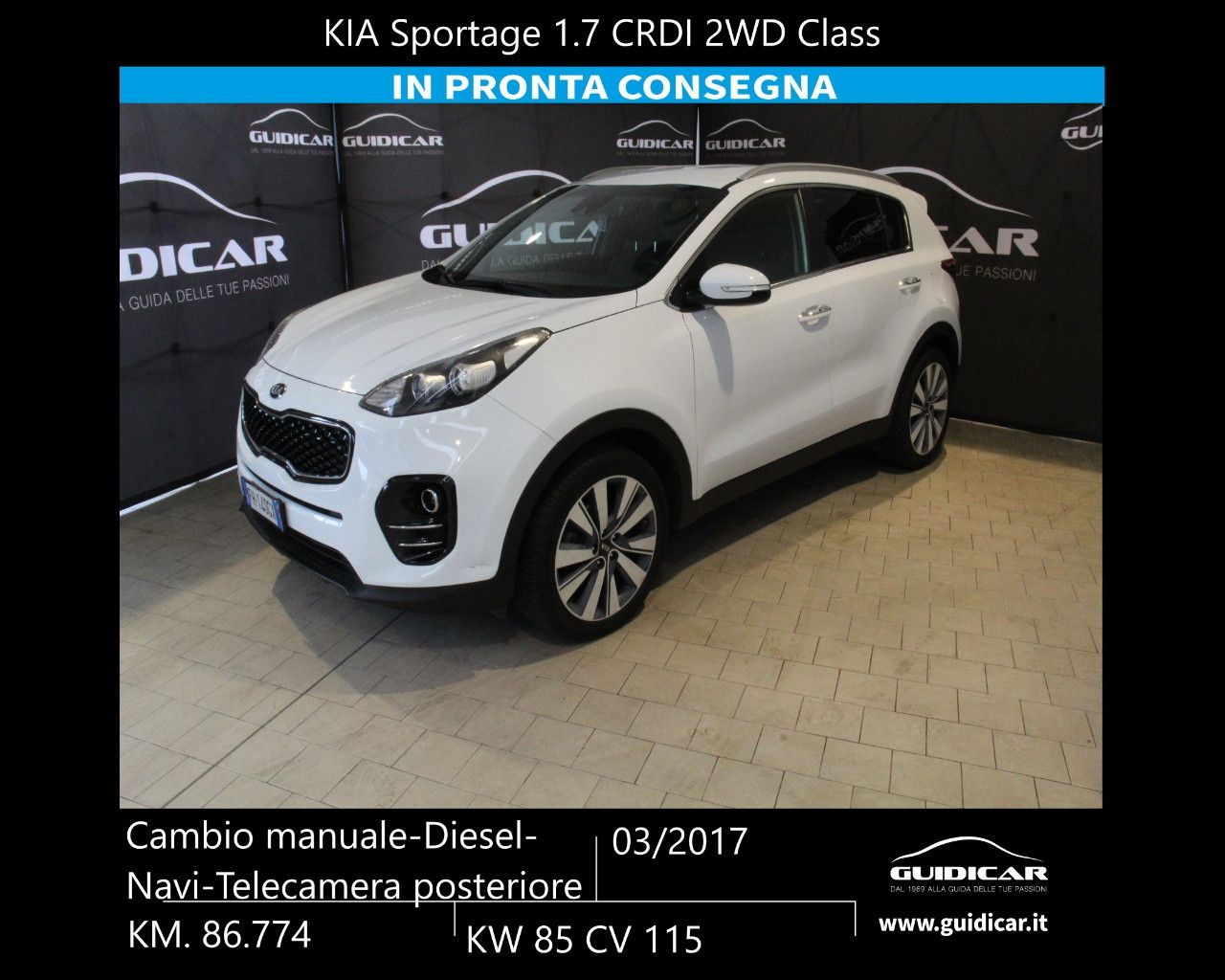 KIA Sportage 4�� serie Sportage 1.7 CRDI 2WD Class