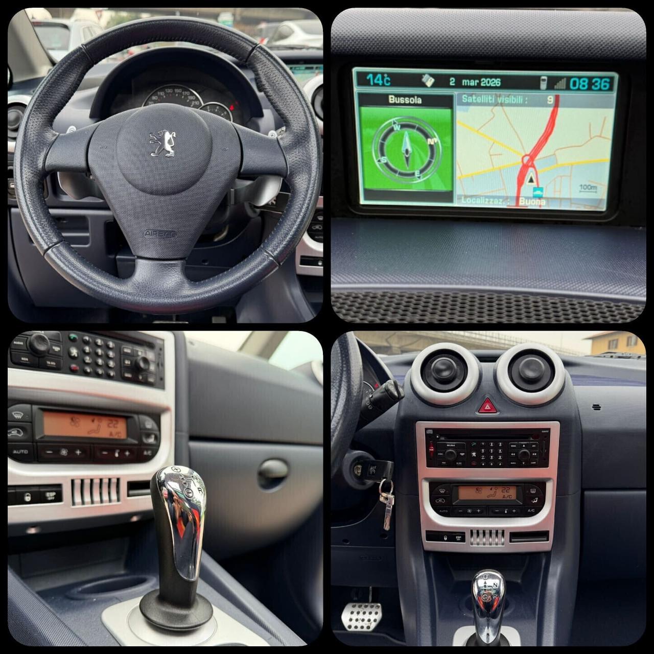 Peugeot 1007 1.6 Sporty AUTOMATICA PORTE SCORREVOLI TETTO PANORAMICO NAVIGA