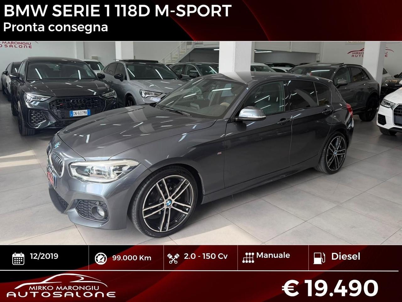 Bmw SERIE 1 118d 5p. Msport FINANZIABILE