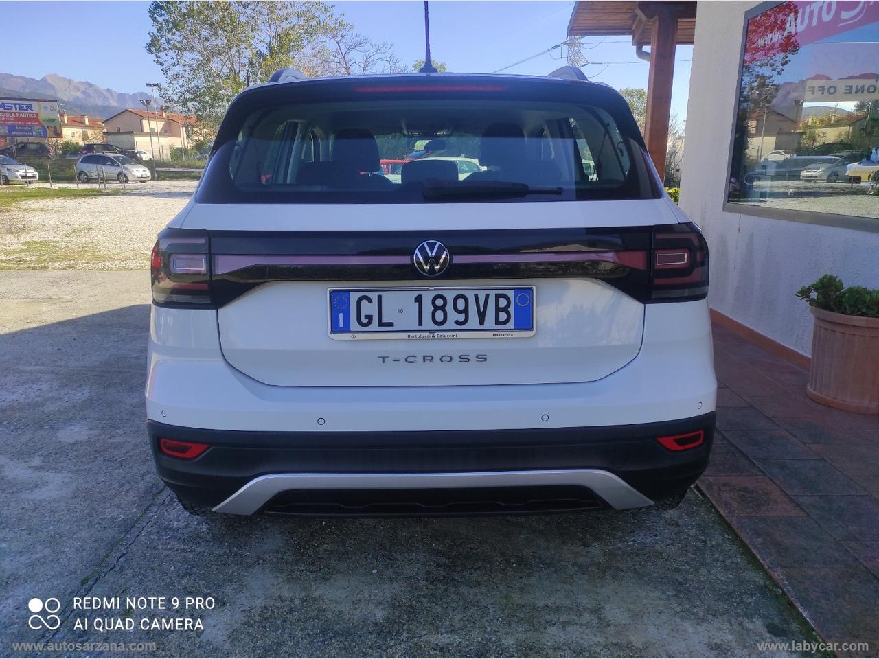 VOLKSWAGEN T-Cross 1.0 TSI Style BMT 3 ANNI GARANZIA -- 15GG SODDISFATTI O RIMBORSATI