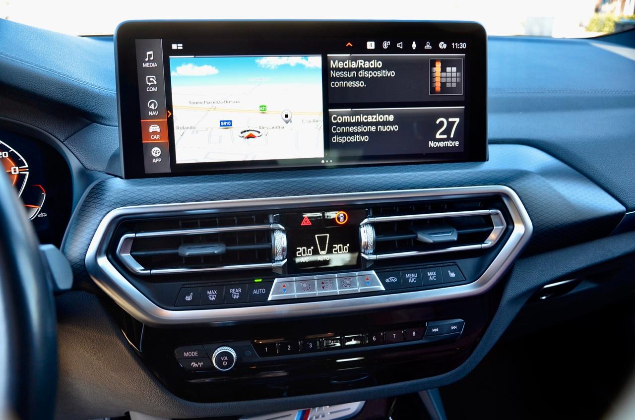 BMW X3 XDRIVE M40d MHEV 48V 340cv AUTO, GARANZIA UFF BMW, SERVICE BMW, UFF ITALIANA, TETTO, MBRAKES, FARI FULL LED, RETROCAMERA, 21", PERMUTE