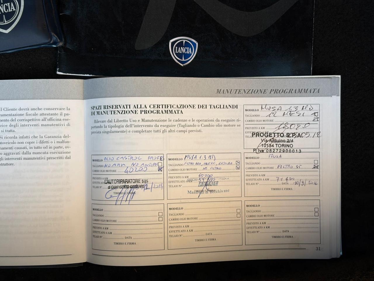 Lancia MUSA 1.3 D Multijet 95 CV S&S Oro 5 PORTE