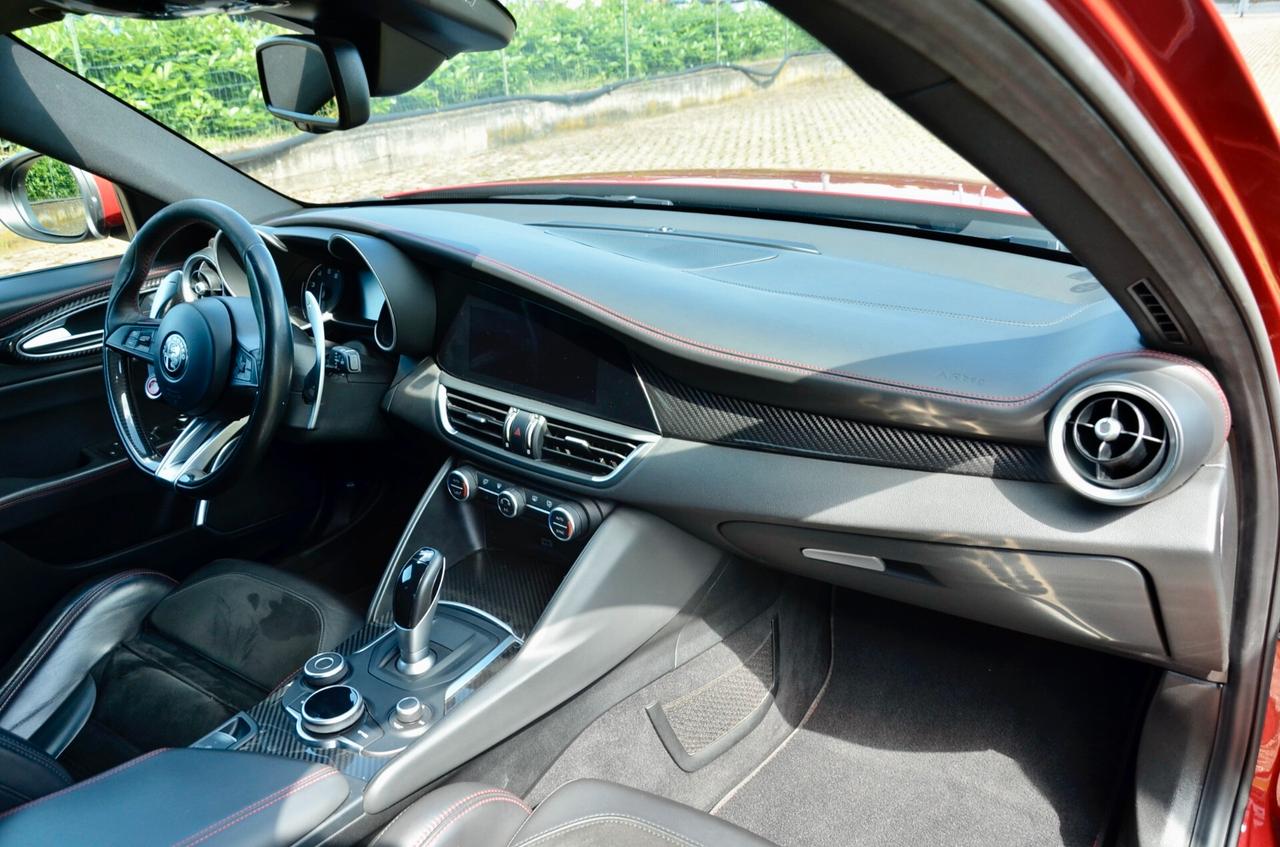 ALFA ROMEO GIULIA 2.9 T V6 QUADRIFOGLIO 510cv AUTO, ROSSO TRISTRATO, BOLLO E SUPERBOLLO PAGATI, HI-FI MTX, PERMUTE