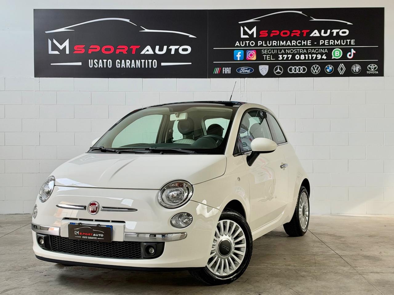 Fiat 500 1.2 Lounge ideale neopat GARANZ 12 MESI