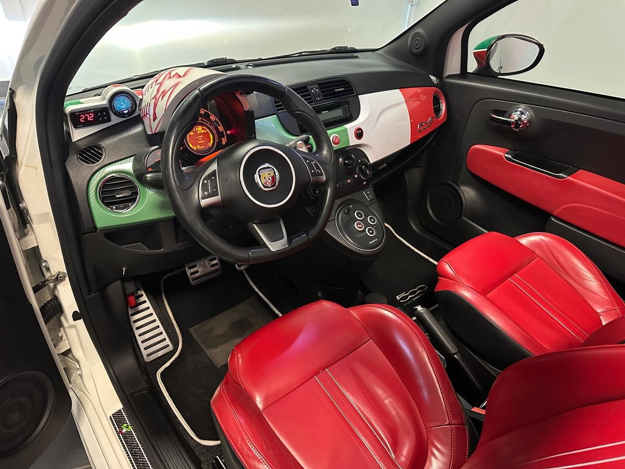 ABARTH CABRIO OVER 300CV MTA PELLE ROSSA PRONTA CONSEGNA