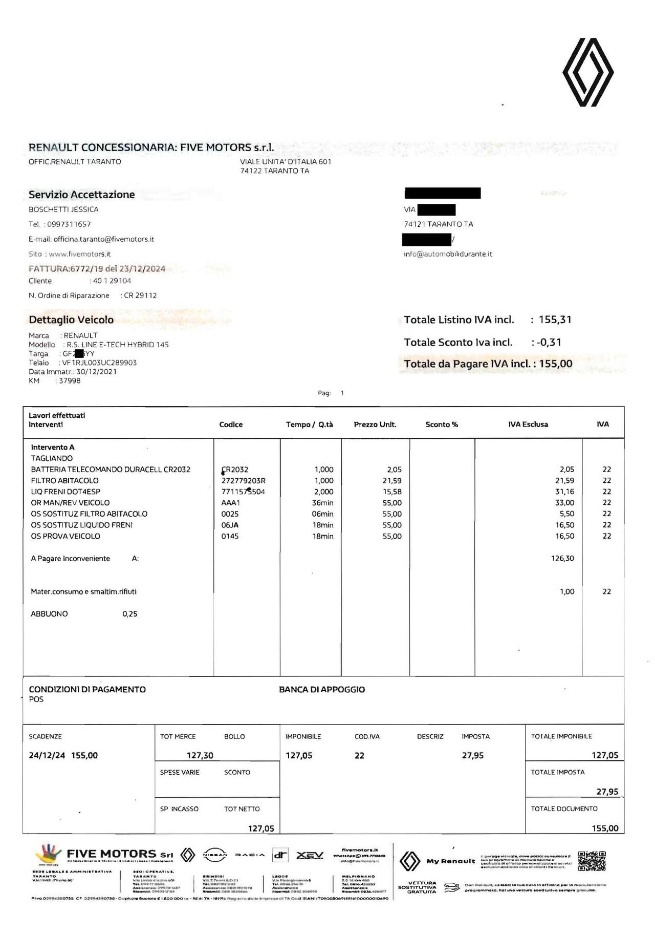 Renault Arkana Hybrid E-TECH 145 CV R.S. Line