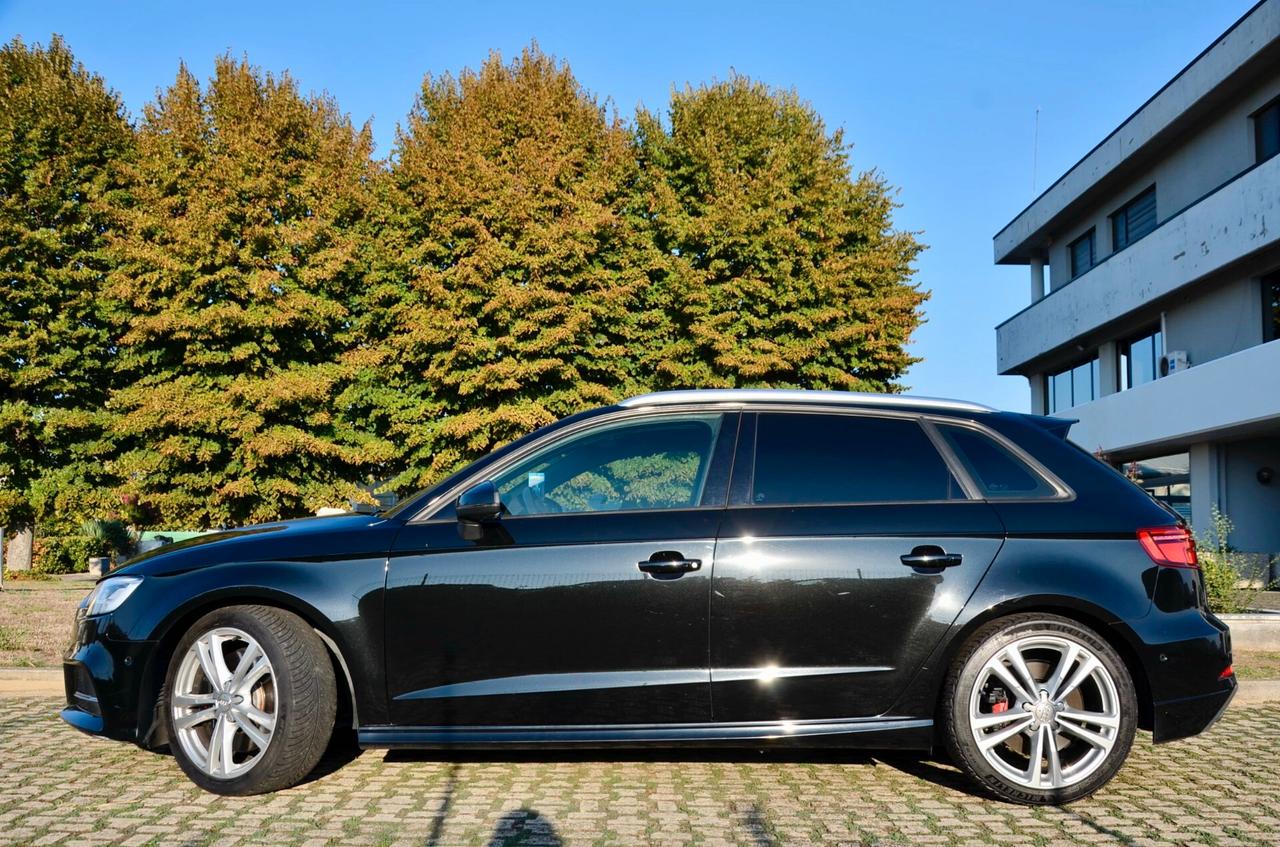 AUDI S3 SPORTBACK 2.0 TFSI QUATTRO S-LINE 300cv S-TRONIC, GARANZIA AUDI 10/27, SERVICE AUDI, EURO 6D, FULL LED, RETROCAMERA, PERMUTE