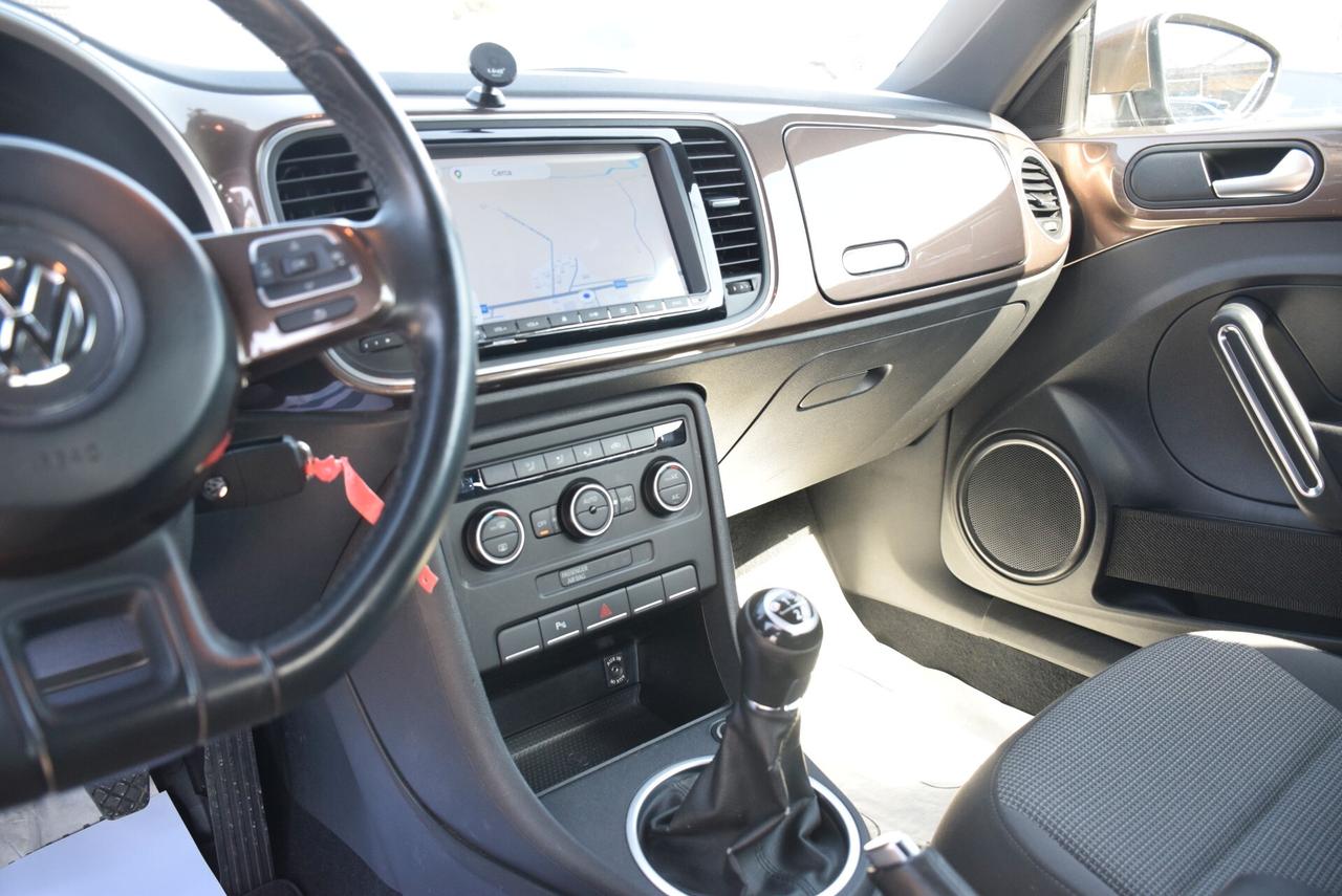 Volkswagen Maggiolino 1.6TDI 105CV NAV ANDROID CARPLAY SENSORI CRUISE BT OK NEOPATENTATI