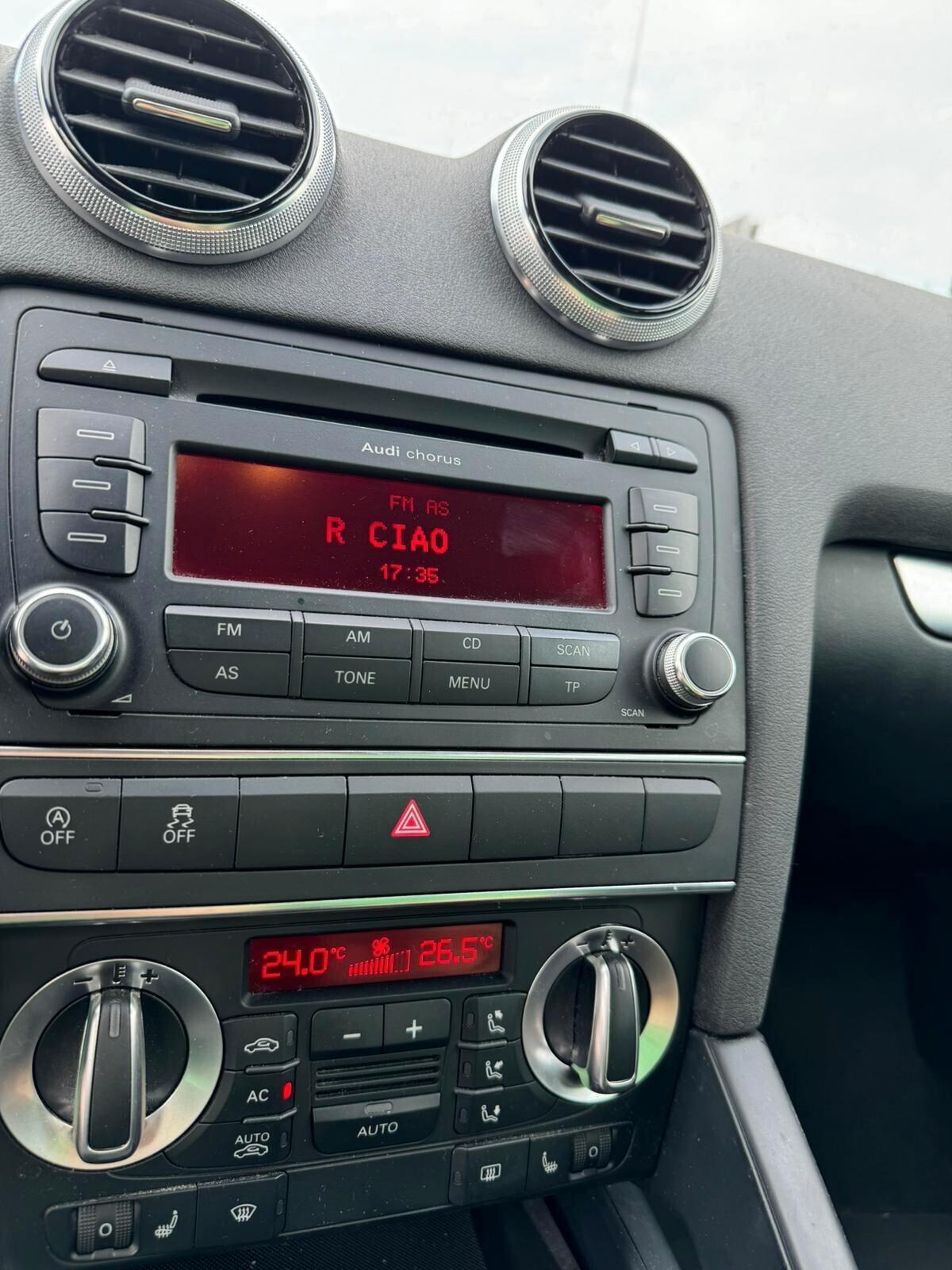 Audi A3 1.6 TDI 105 CV 2012 GARANZIA OK NEOPATENTATI