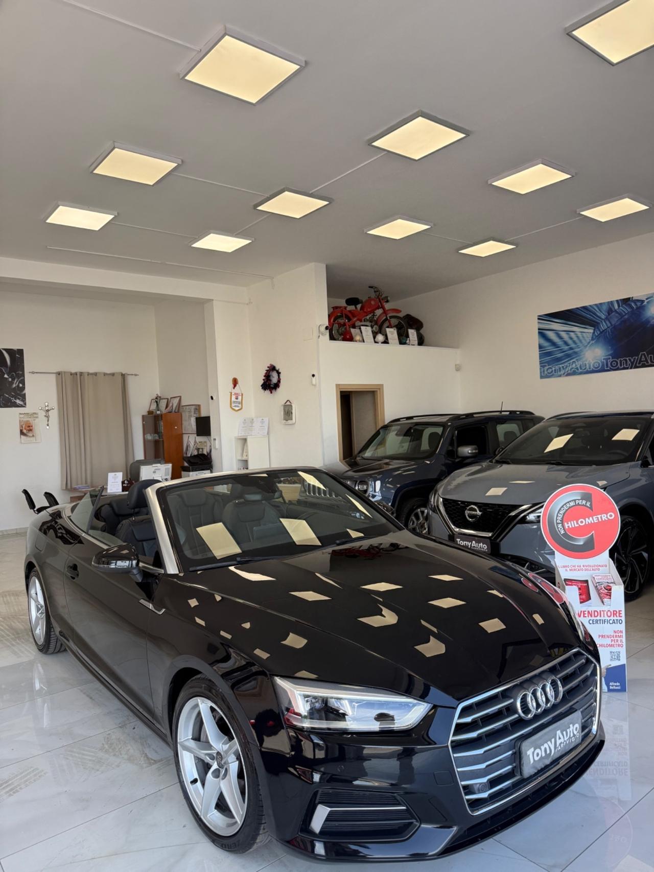 Audi A5 Cabrio 40 2.0 tdi Sport 190cv CAMBIO s-tronic NAVIGATORE, INTERNI IN PELLE, ANDROID AUTO, KM CERTIF