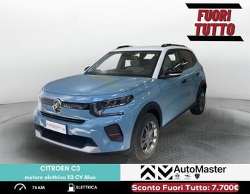 Citroën e-C3 e-C3 motore elettrico 113 CV Max