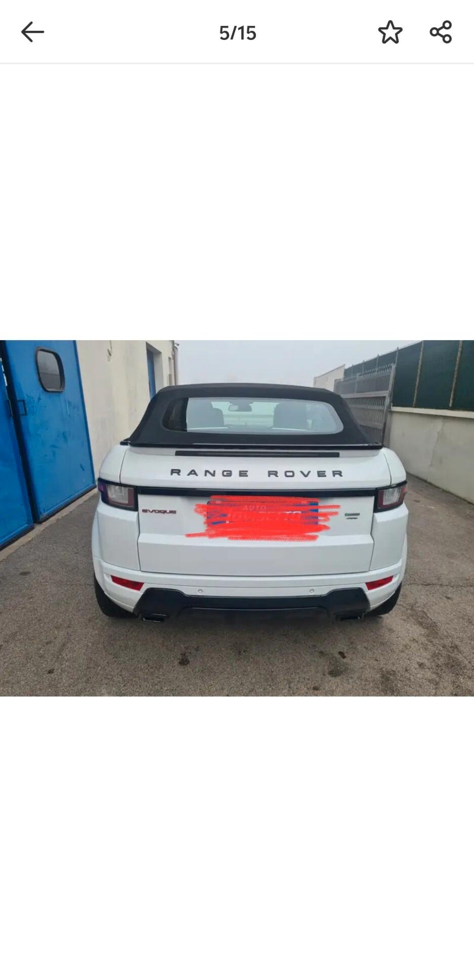 Land Rover Range Rover Evoque Range Rover Evoque 2.0 TD4 180 CV Convertibile HSE Dynamic