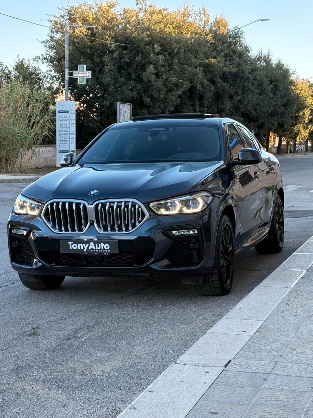 Bmw X6 xdrive30d Msport auto TETTO APRIBILE IN CARBONIO ILLUMINATO,,LUCI SOFFUSE,VIRTUAL COCKPIT,APPLE CARP