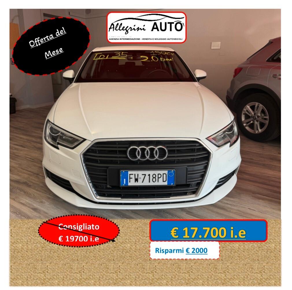 Audi A3 SPB 35 TDI S tronic Business 150CV C.C 2000