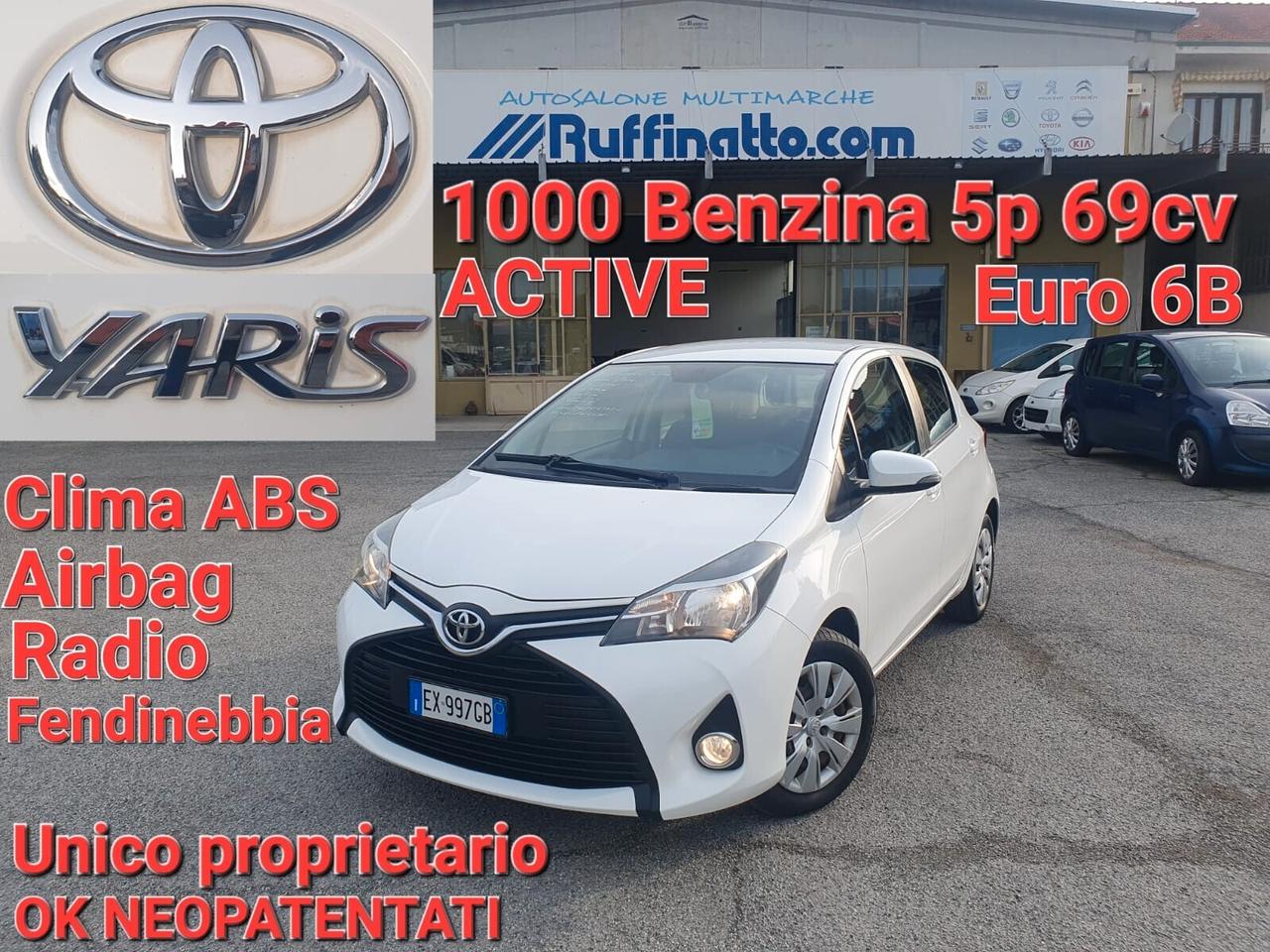 Toyota Yaris 1.0 5 porte Active