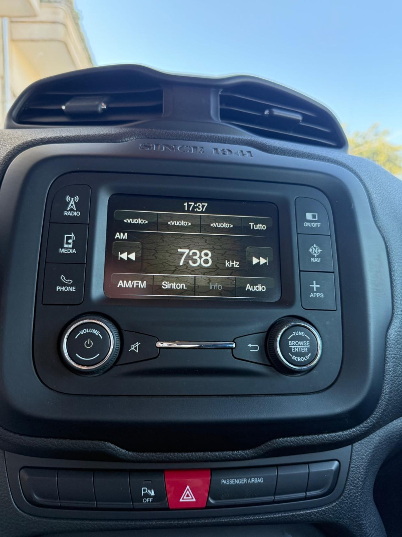 Jeep Renegade 1.6 mjt Longitude 120cv NAVIGATORE,ANDROID AUTO,KM CERTIFICATI,UNICO PROPRIETARIO