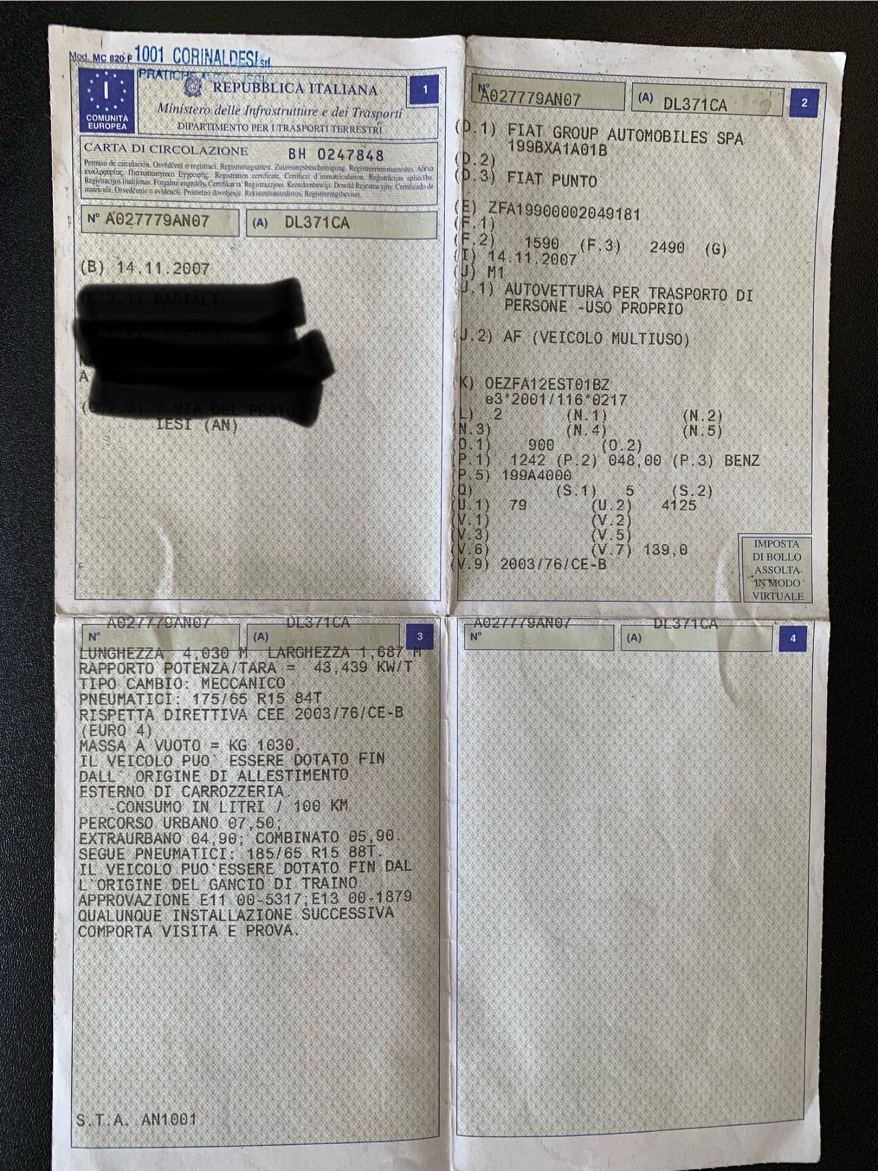 Fiat Panda Utilitaria 1.2 neopatentati