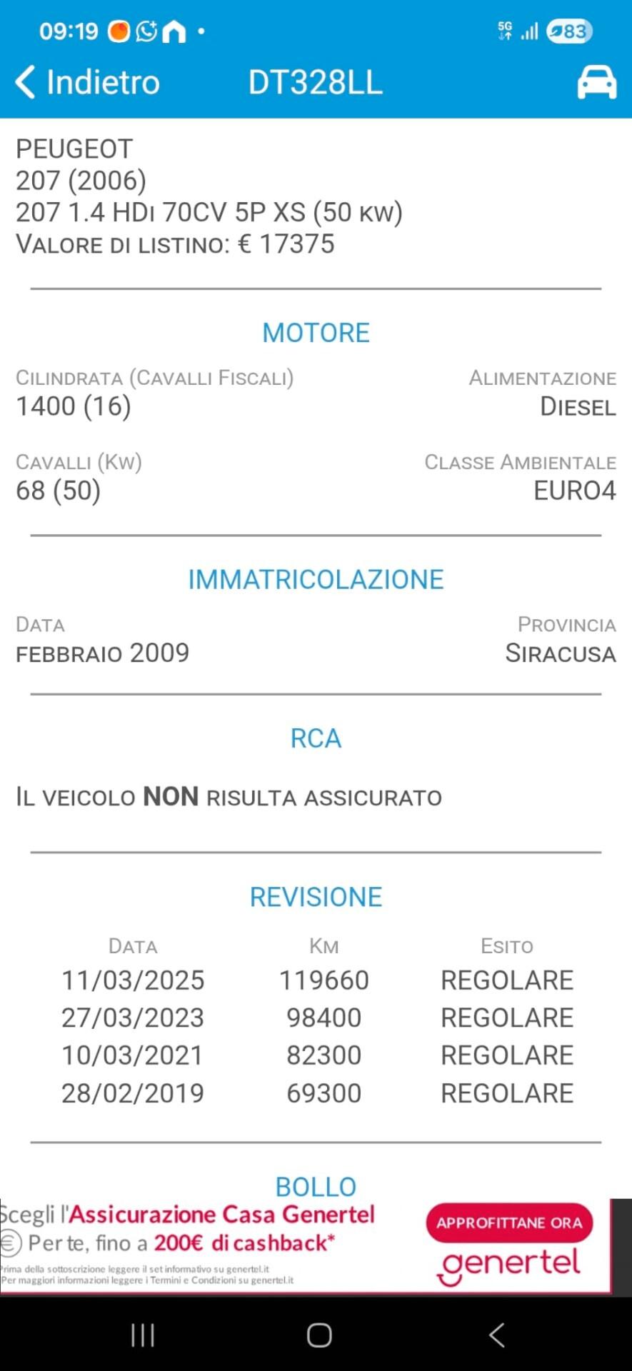 Peugeot 207 1.4 HDi 70CV 5p. XS