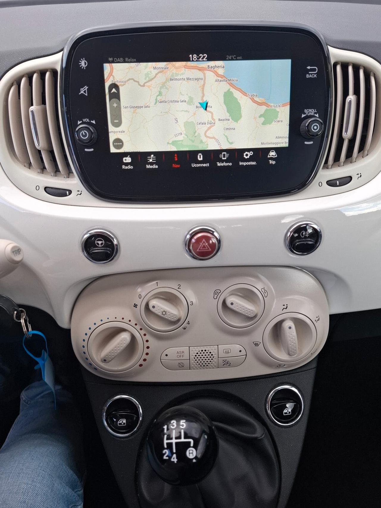 Fiat 500 1.2 benzina Anno 2019 km 54.000