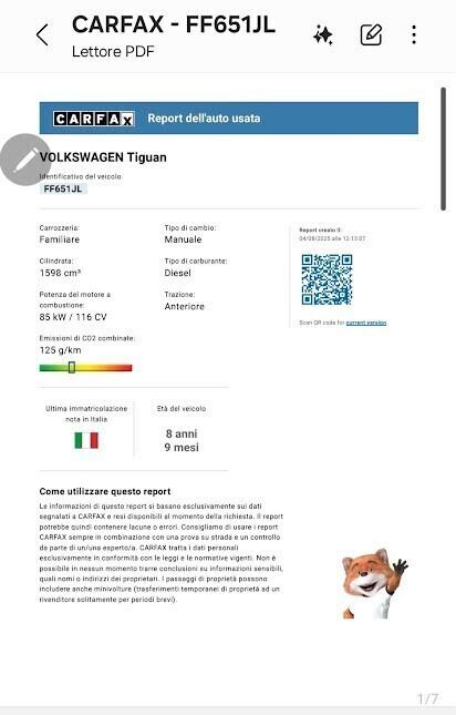 Volkswagen Tiguan 1.6 TDI SCR Business BlueMotion Technology