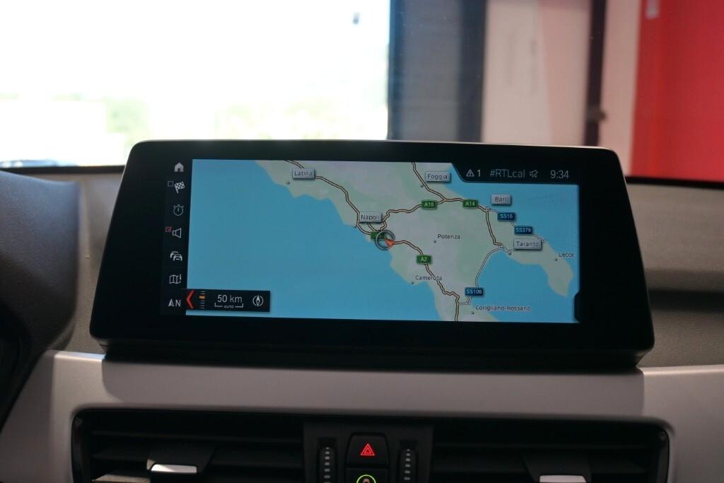 BMW X1 16D 115CV 6M. S-DRIVE BUSINESS ADVANTAGE ( CRUISE - PELLE - NAVI - PARK ASSISTANT - TELECAMERA POST. - CERCHI 17 )