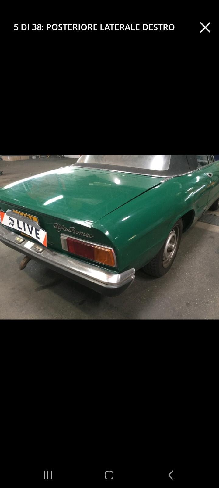 Alfa Romeo Spider 2.0 Veloce da restauro