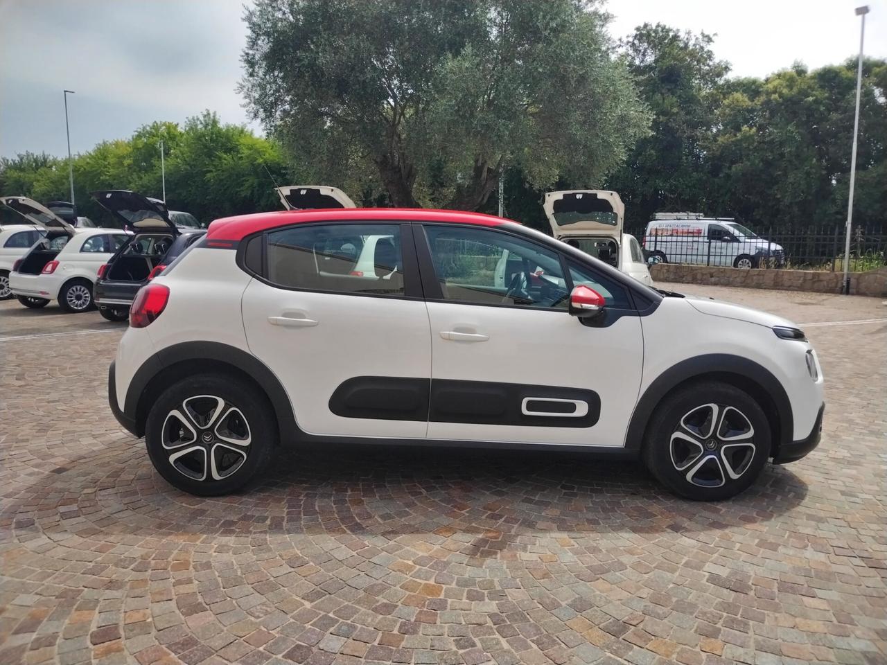 Citroen C3 Shine tetto rosso