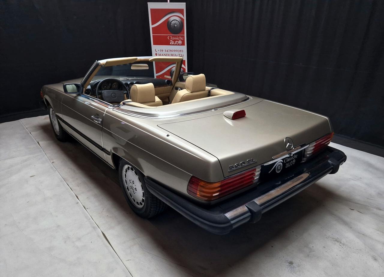 Mercedes-benz SL 560 anno 1987 certificata ASI con CRS