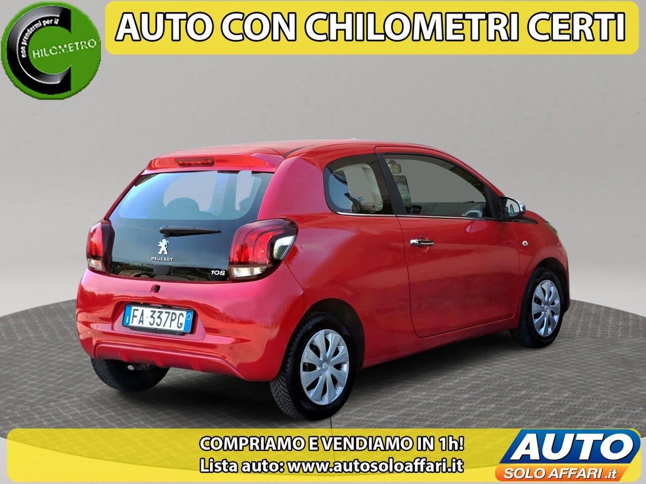 Peugeot 108 3 Porte 108 3P 1.2 EURO6 ALLURE 56.000KM DISTRIBUZIONE NUOVA/CAMERA/TOUCH/NEOPATENTATI