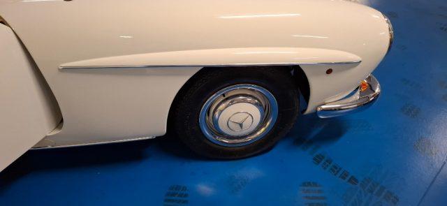 MERCEDES-BENZ 190 SL ***ASI TARGA ORO***BIANCA con PELLE BLU