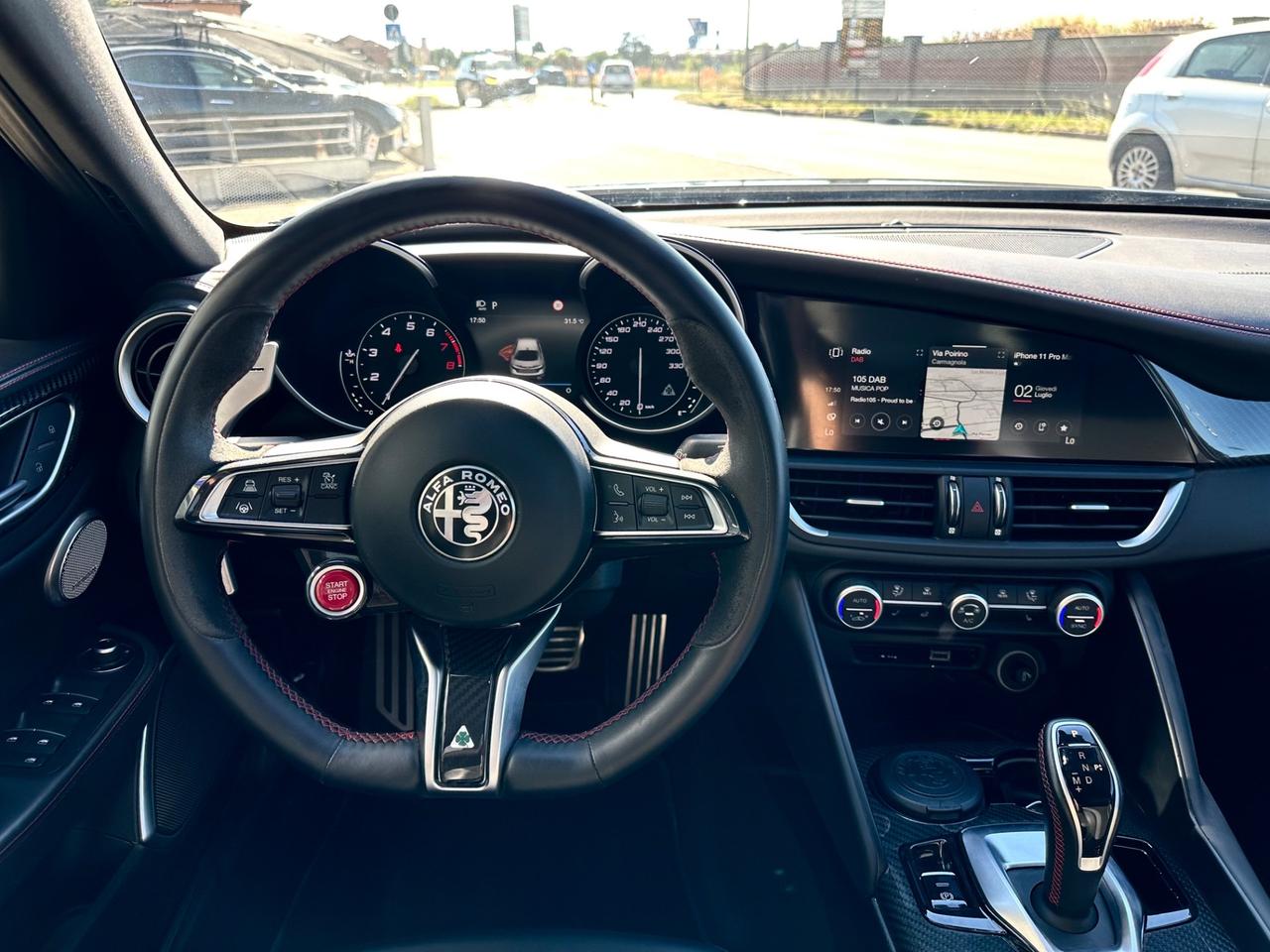 Alfa Romeo Giulia 2.9 t V6 Quadrifoglio 510cv Akrapovic - Dischi Carboceramici- Impianto Hartman & Kardon