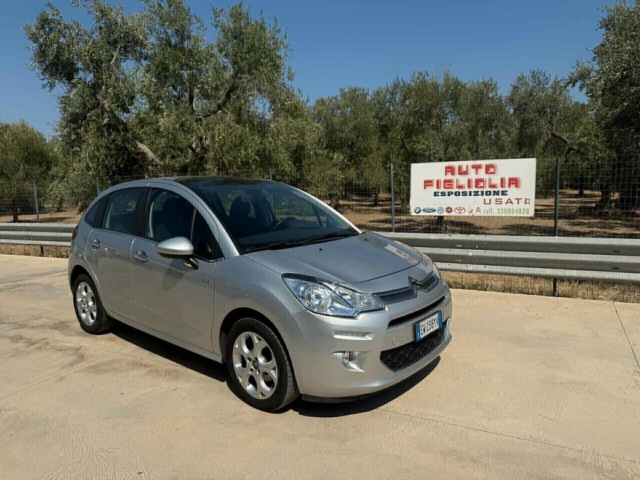 Citroen C3 1.2 benzina''Exclusive''TETTO PAN''2014