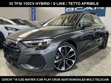 AUDI A3 SPB 35 TFSI Stronic S line "19 Sline/TETTO/MATRIX