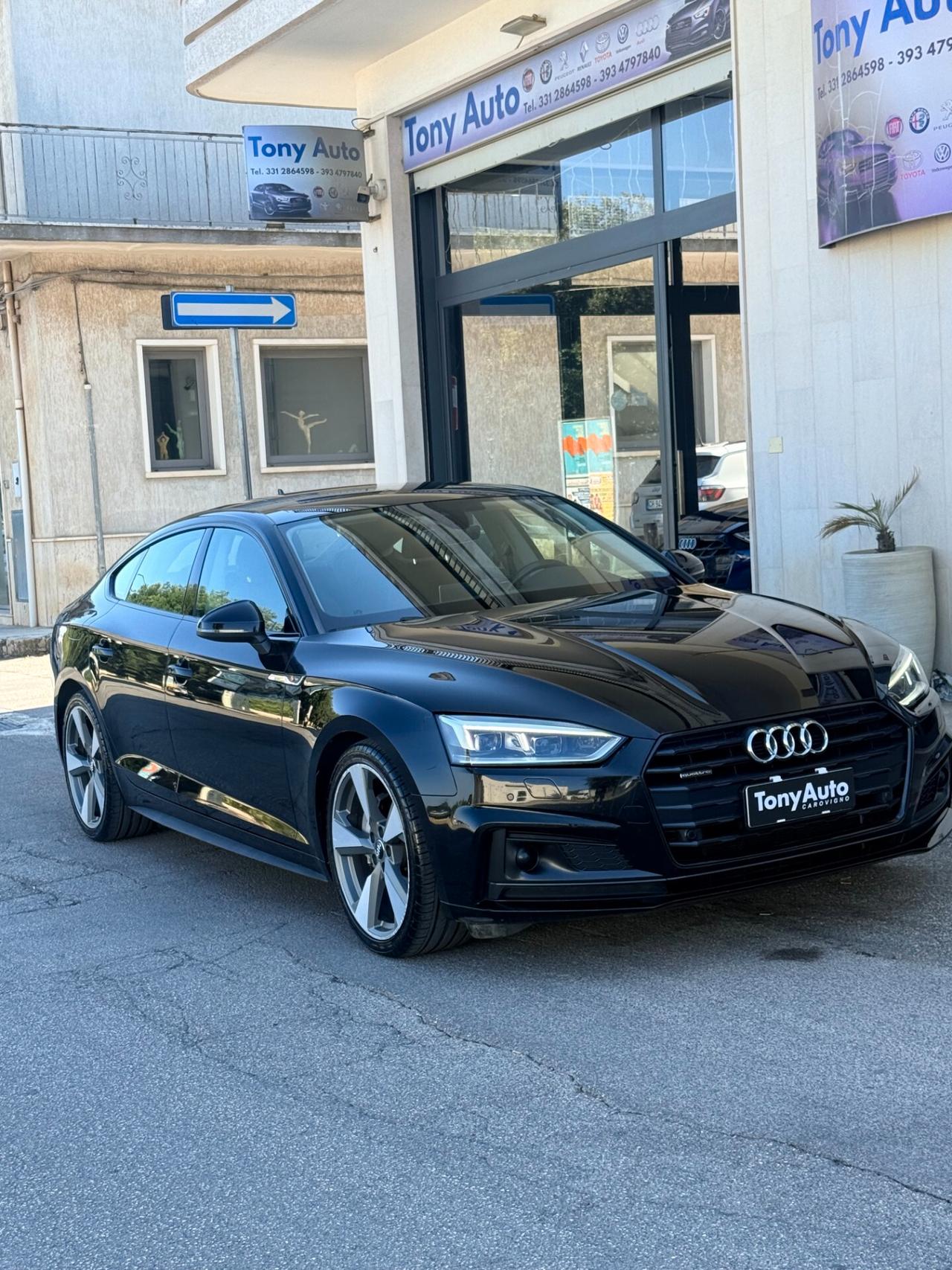 Audi A5 SPORTBACK 2.0 tdi S line edition TOTAL BLACK quattro s-tronic VIRTUAL COCKPIT,ANDROID AUTO,NAVI,APPL