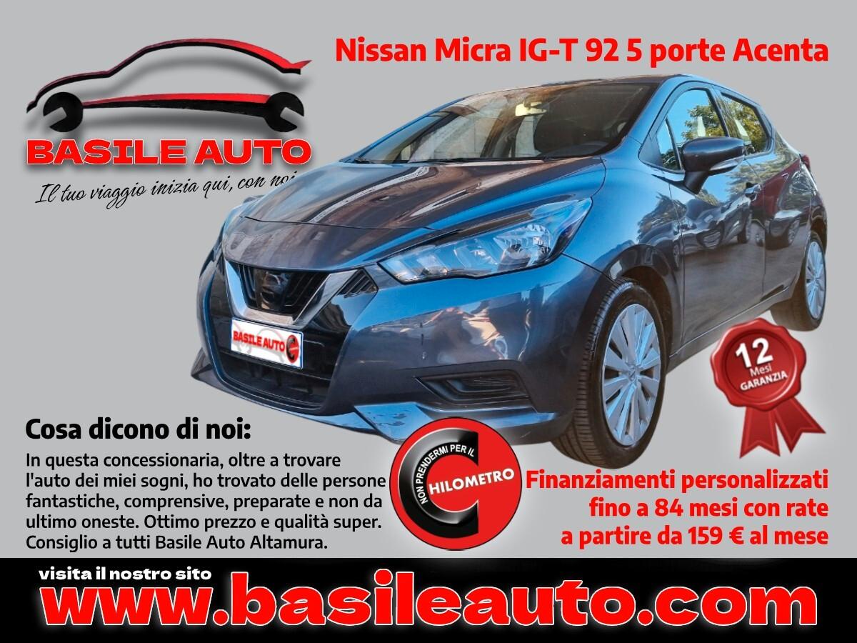 Nissan Micra IG-T 92 5 porte Acenta