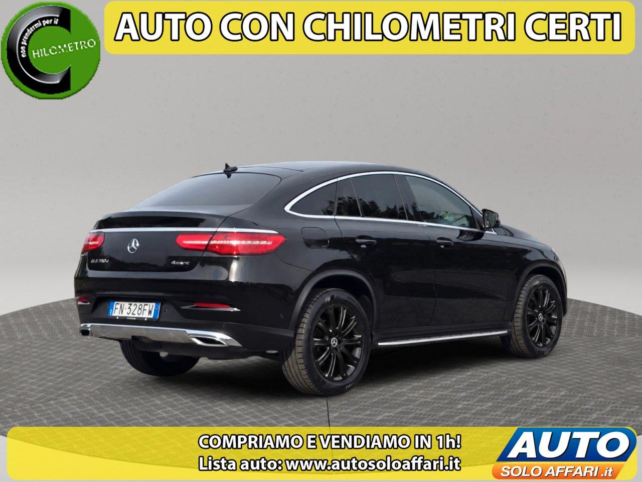 Mercedes GLE Coupe 350 D SPORT 4MATIC EURO6D CAMBIO AUTOMATICO/GANCIO TRAINO/TOTAL BLACK