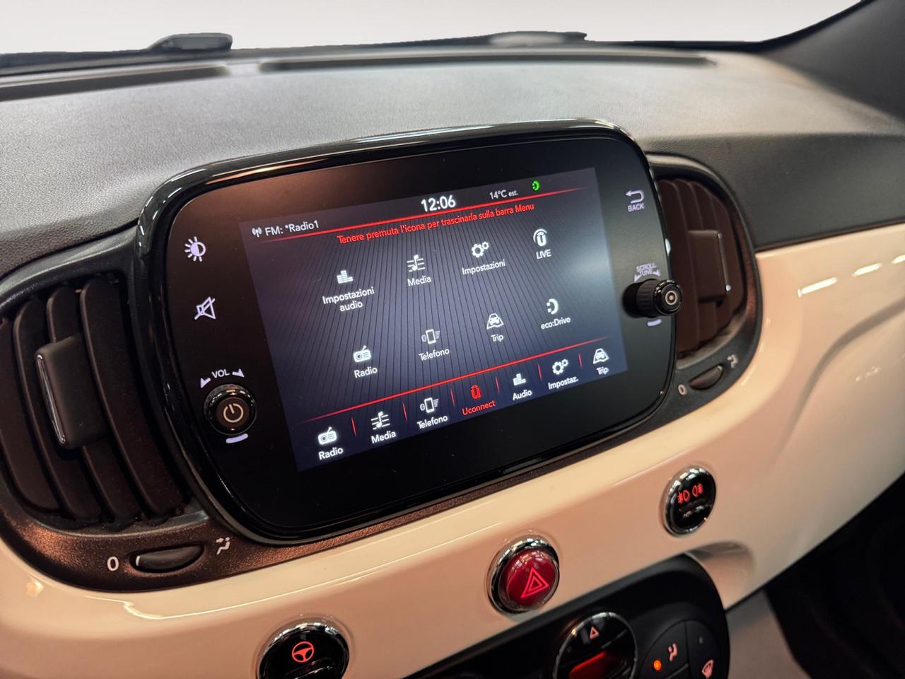 FIAT 500 1.2 Lounge 69cv dualogic IDONEA NEOPATENTATO