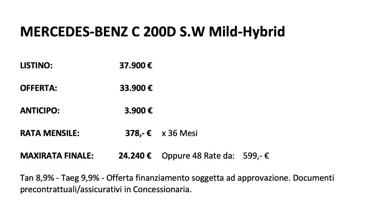 MERCEDES C 200 S.Wagon. Auto EQ-Boost Avangarde