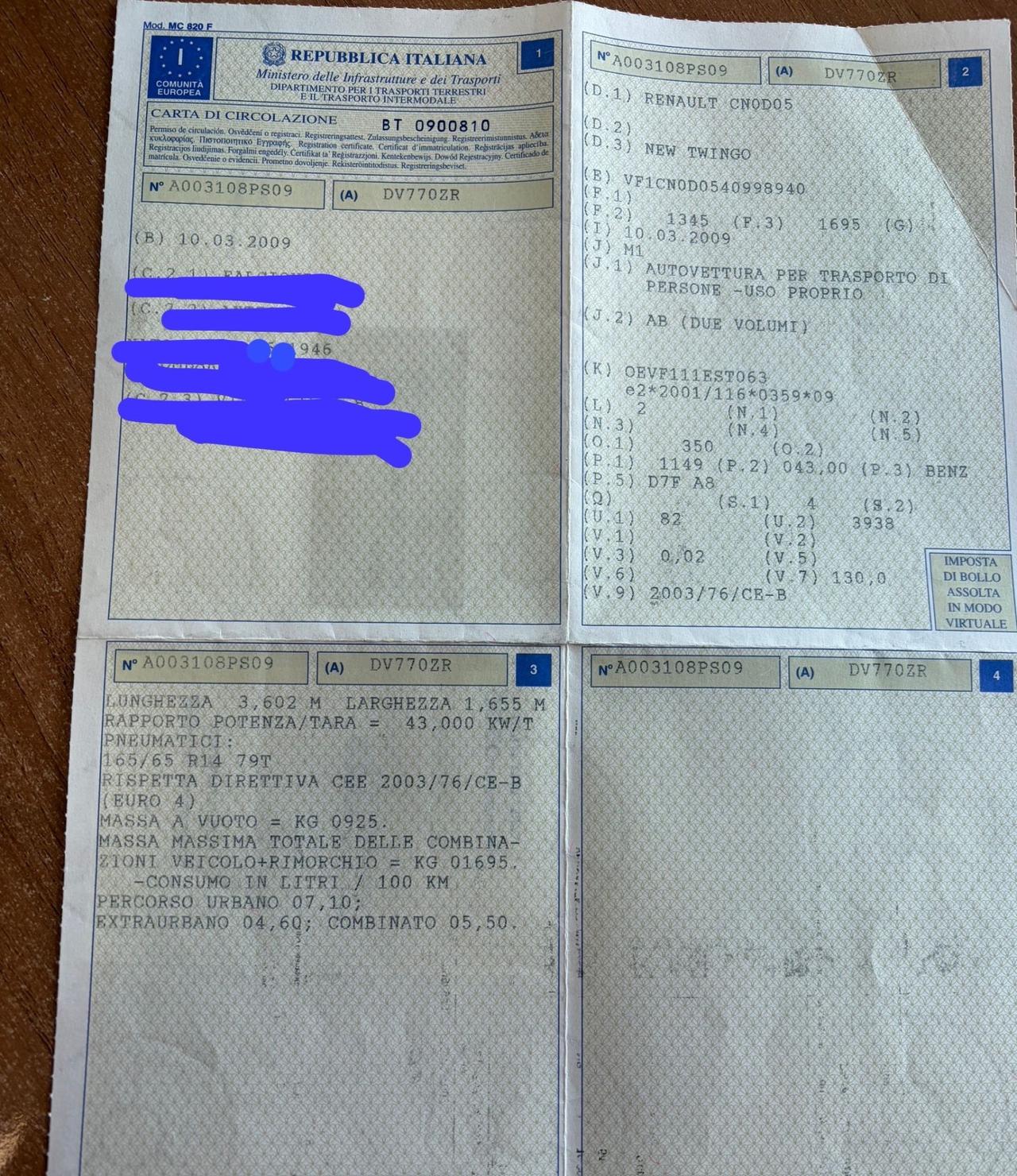 Renault Twingo 1.2 accessoriata utilitaria