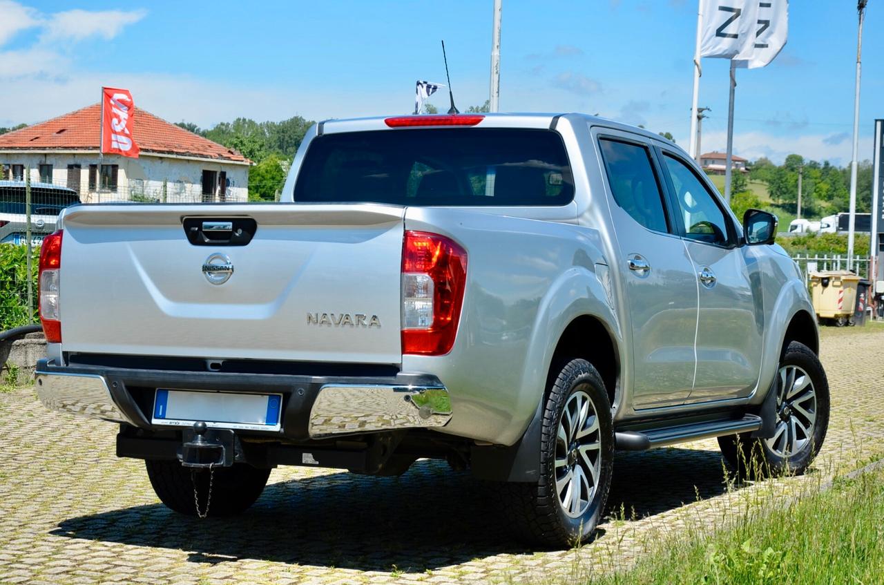 NISSAN NAVARA 2.3 DCI D.CAB 4wd 190cv AUTO, UFF ITALIANA, GANCIO TRAINO, RETRO 360°, PERMUTE