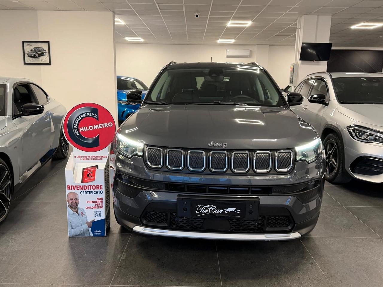 JEEP COMPASS 1.6 MJT LIMITED 130CV PELLE CARPLAY CAM ANNO 2022
