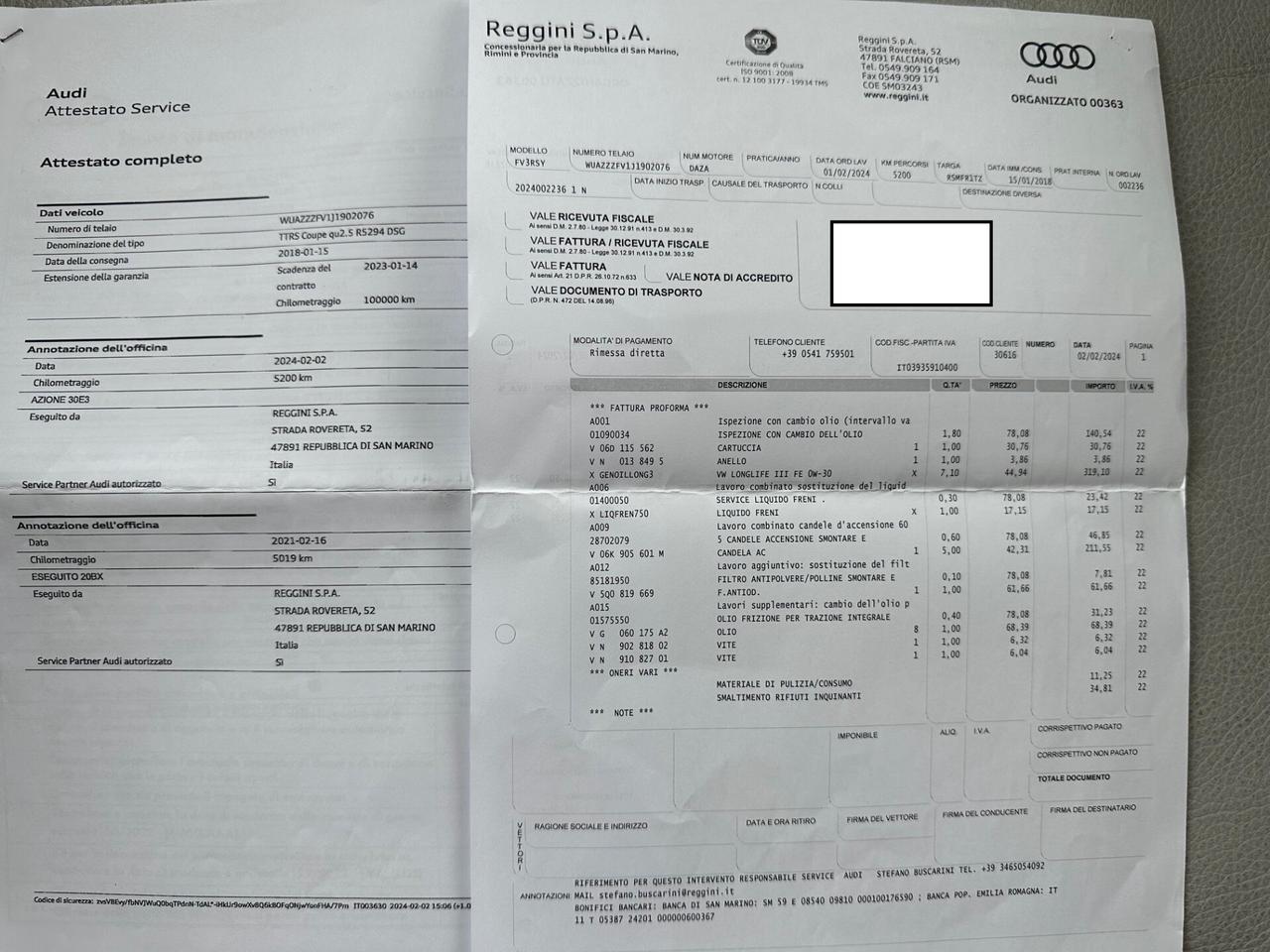 Audi TT RS Coupé 2.5 TFSI quattro S tronic/UNICA/CARBOCERA!!!/KM 10800REALI