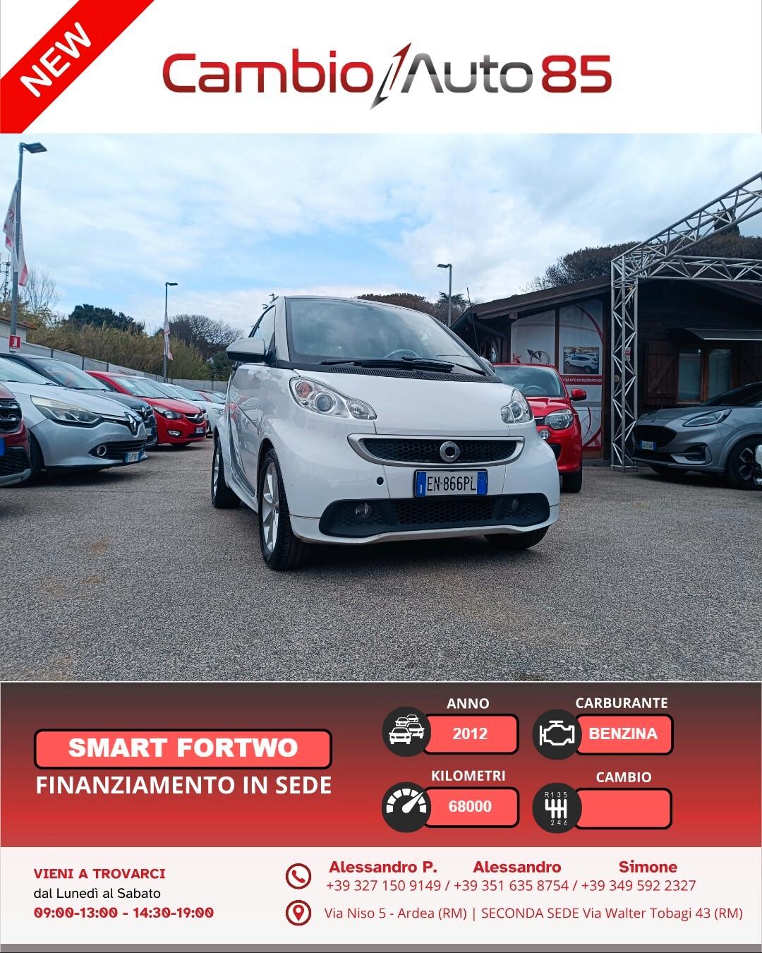 Smart ForTwo 1000 52 kW coupé passion