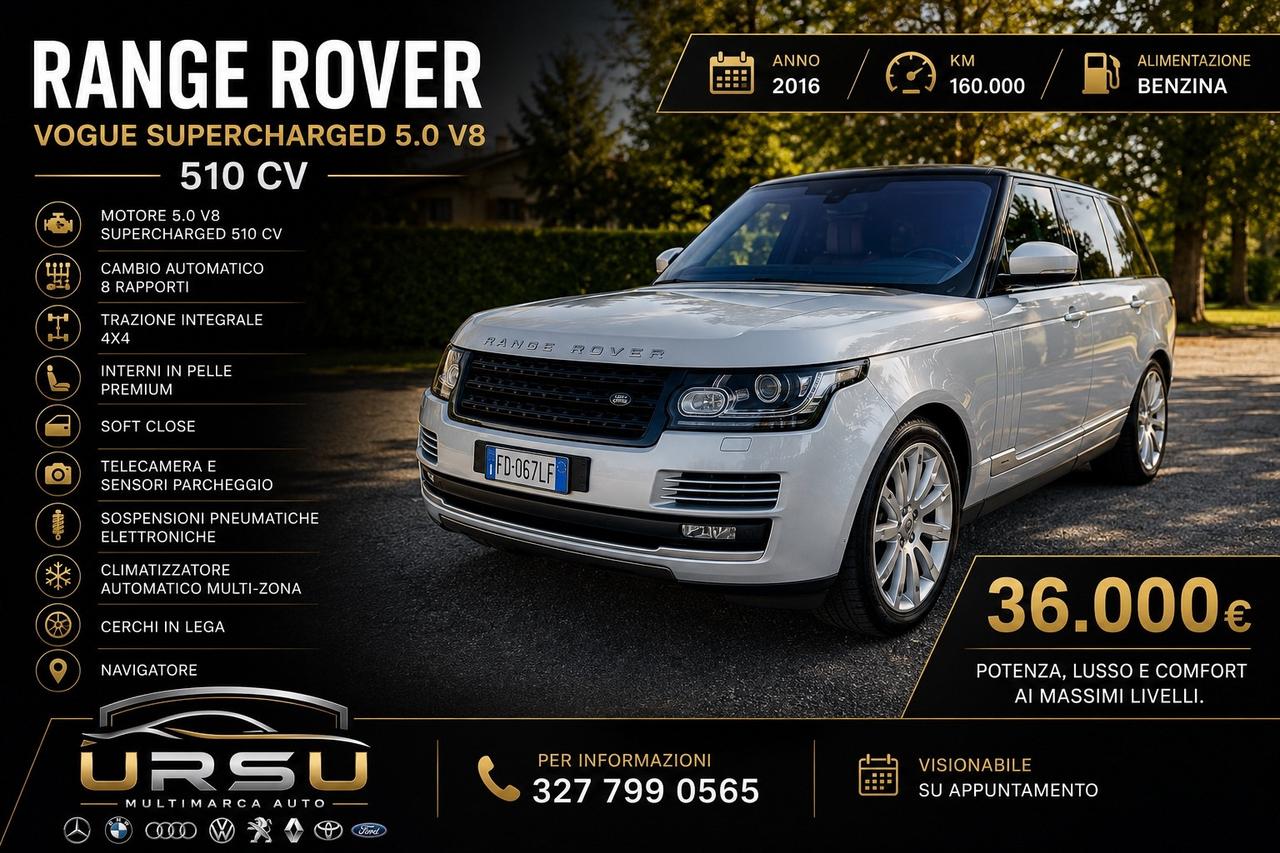 Land Rover Range 5.0 Supercharged Vogue 510CV