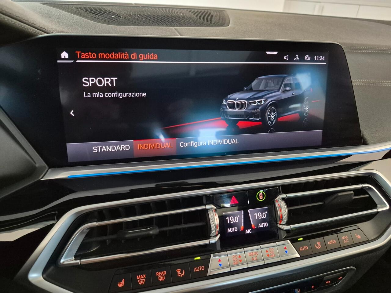 BMW X5 XDRIVE 45E MSPORT LASER PELLE TETTO SOSPENSIONI PNEUMATICHE FRENI M BLU C.21" ADAS 1 PROPRIETARIO