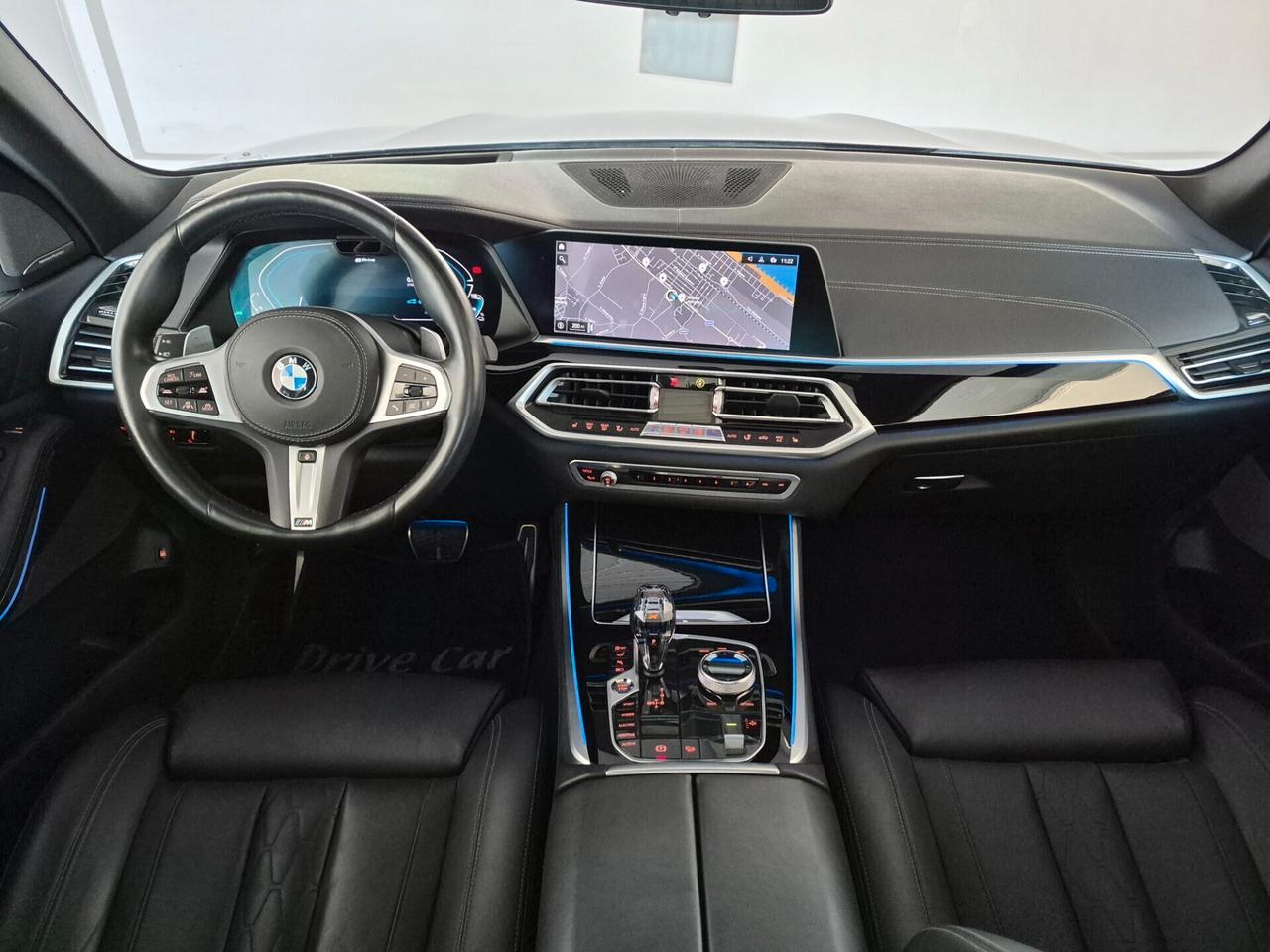 BMW X5 XDRIVE 45E MSPORT LASER PELLE TETTO SOSPENSIONI PNEUMATICHE FRENI M BLU C.21" ADAS 1 PROPRIETARIO
