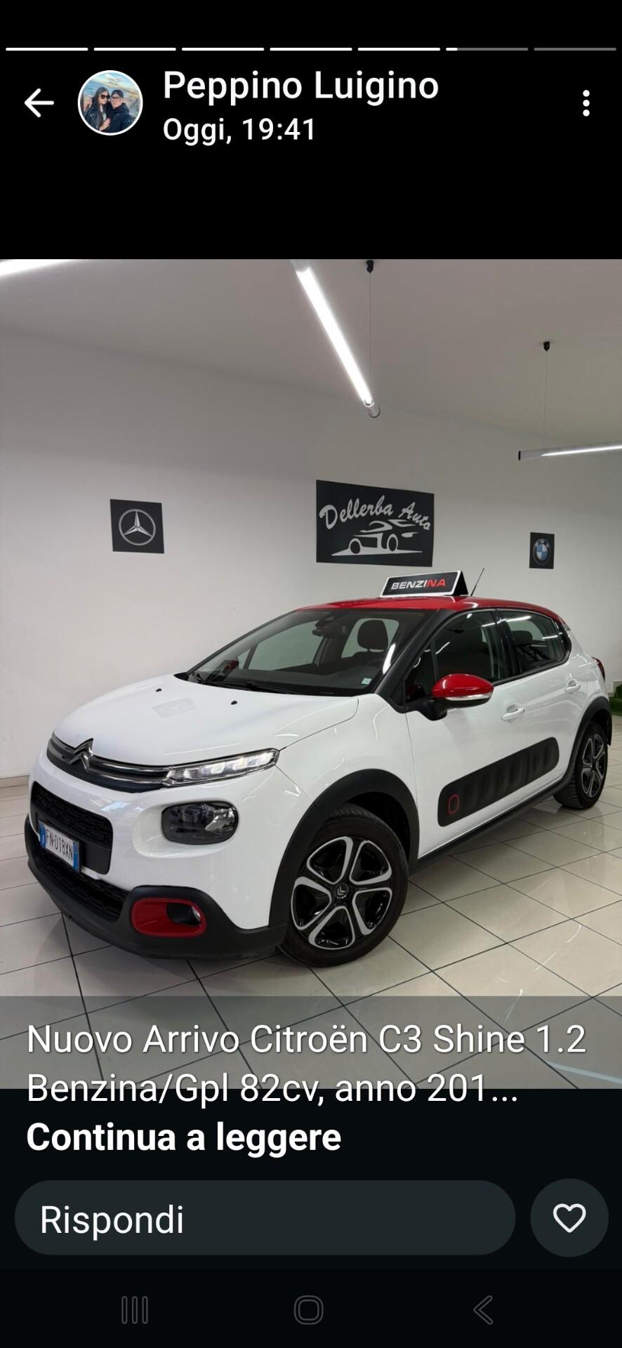Citroen C3 PureTech 82 GPL Shine