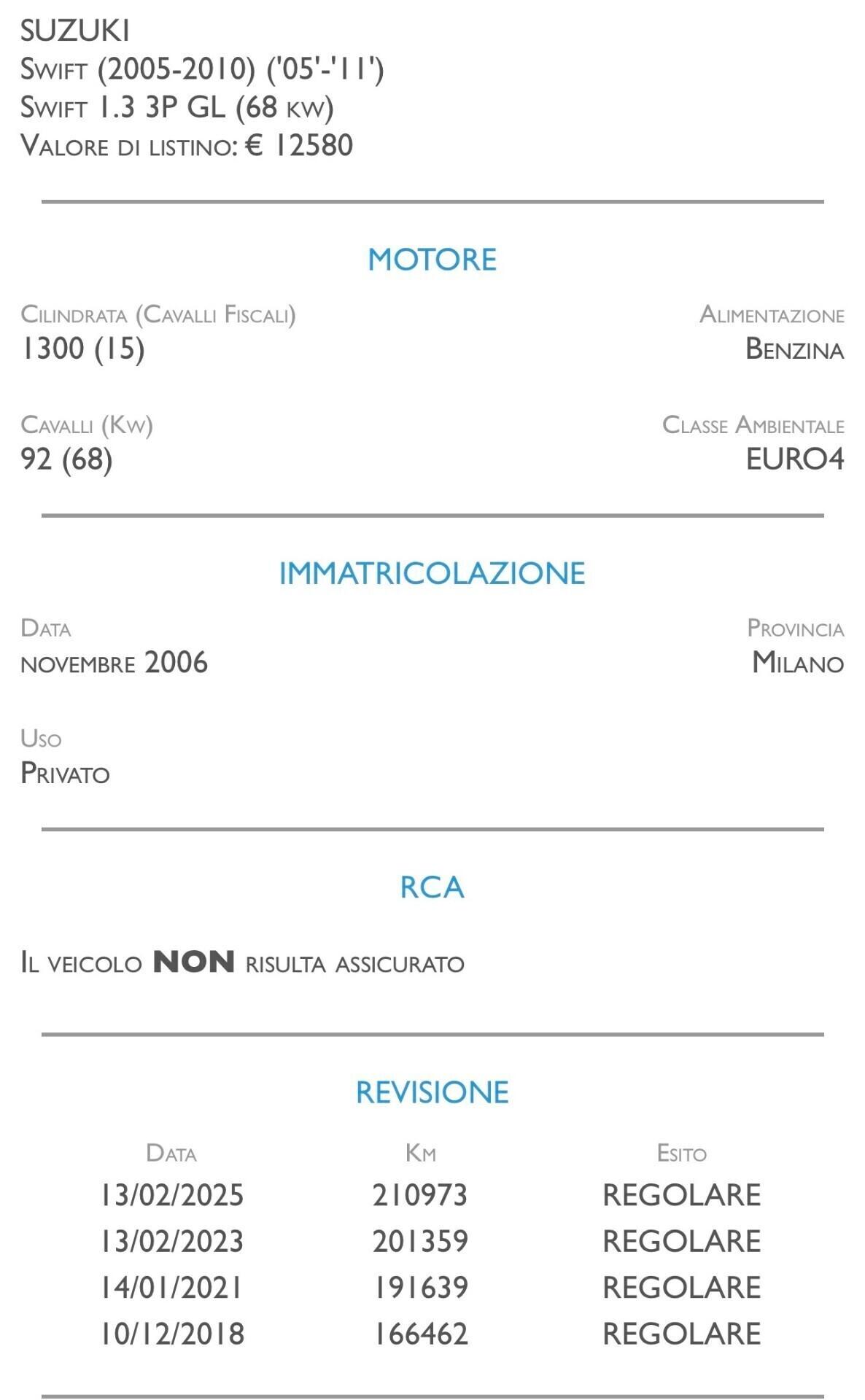 Suzuki Swift 1.3 3p. GL - IDEALE PER NEOPATENTATI