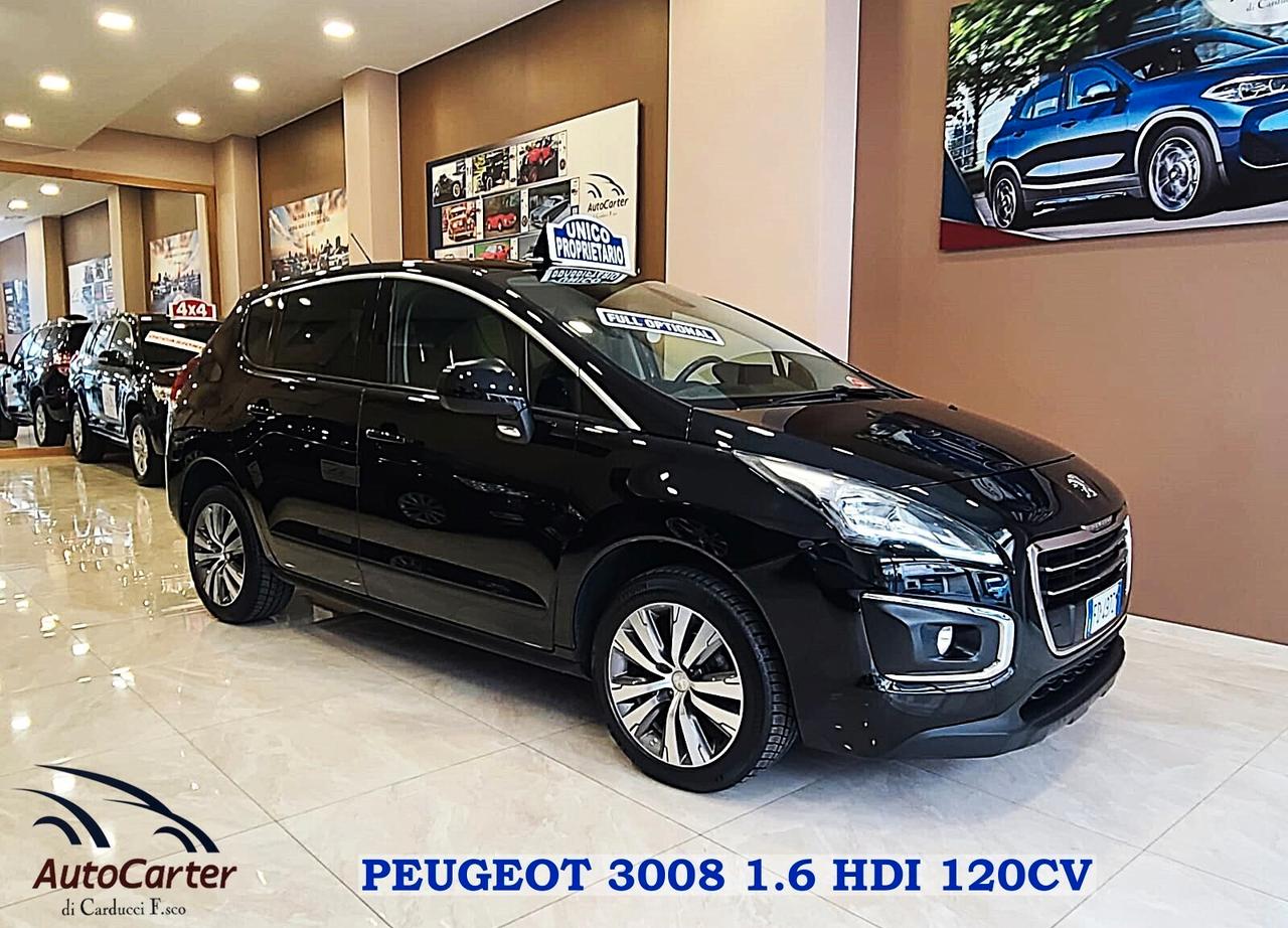 Peugeot 3008 1.6 HDI 120CV **UNICO PROPRIETARIO**