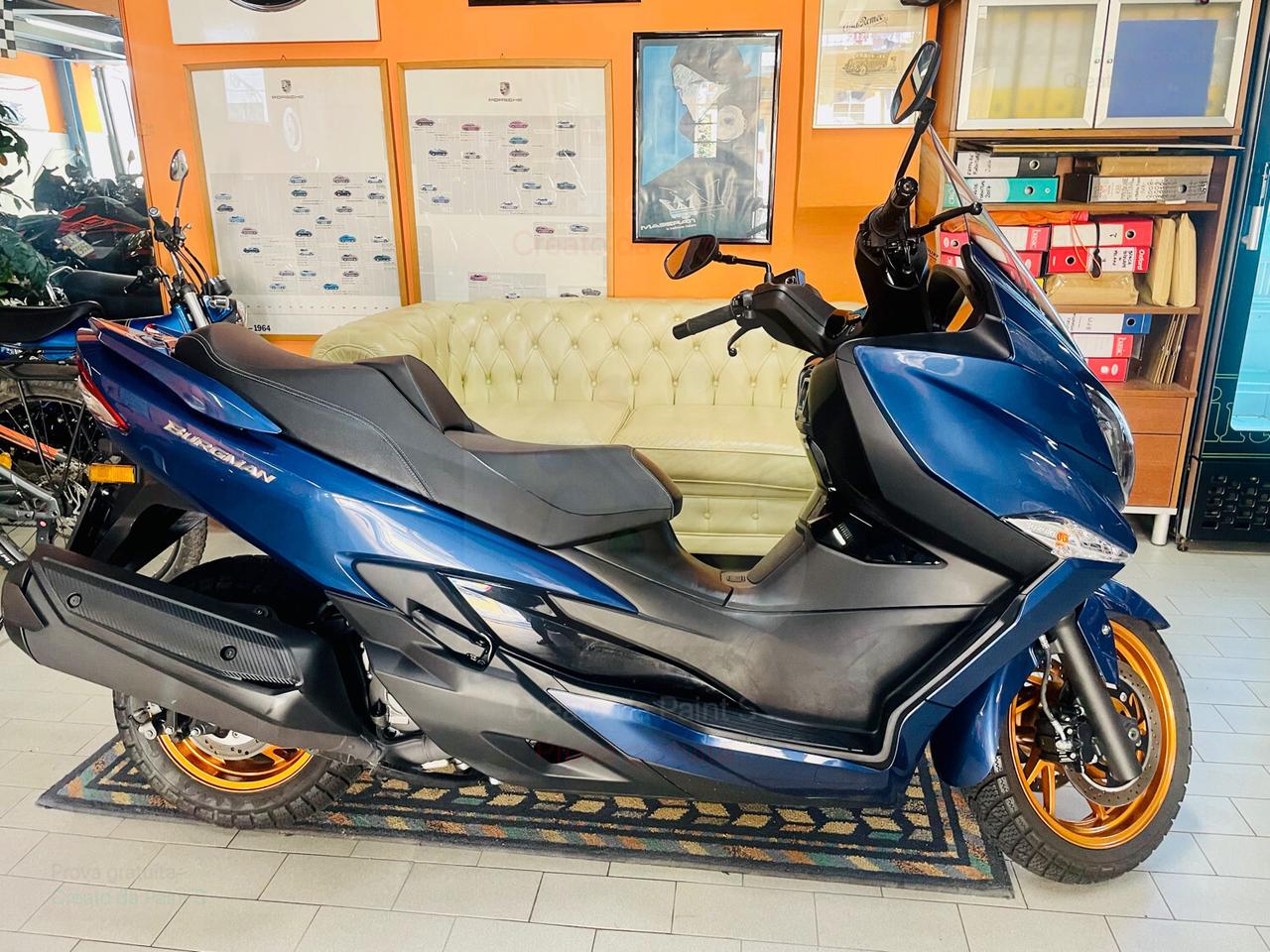 Suzuki Burgman 400 cerchi oro